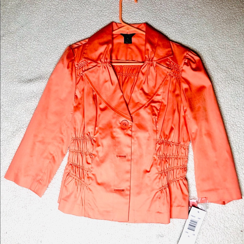 Sunny Taylor Coral/Orange Jacket: PL (NWT)